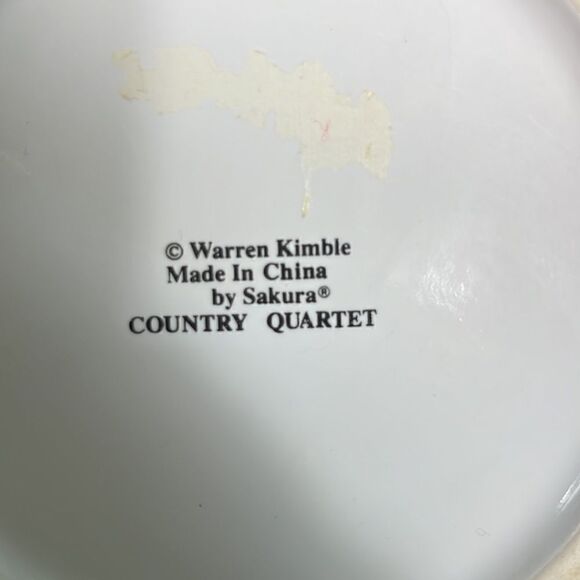 Sakura Warren Kimble Country Quartet Rooster ceramic utensil holder EUC - Picture 4 of 4